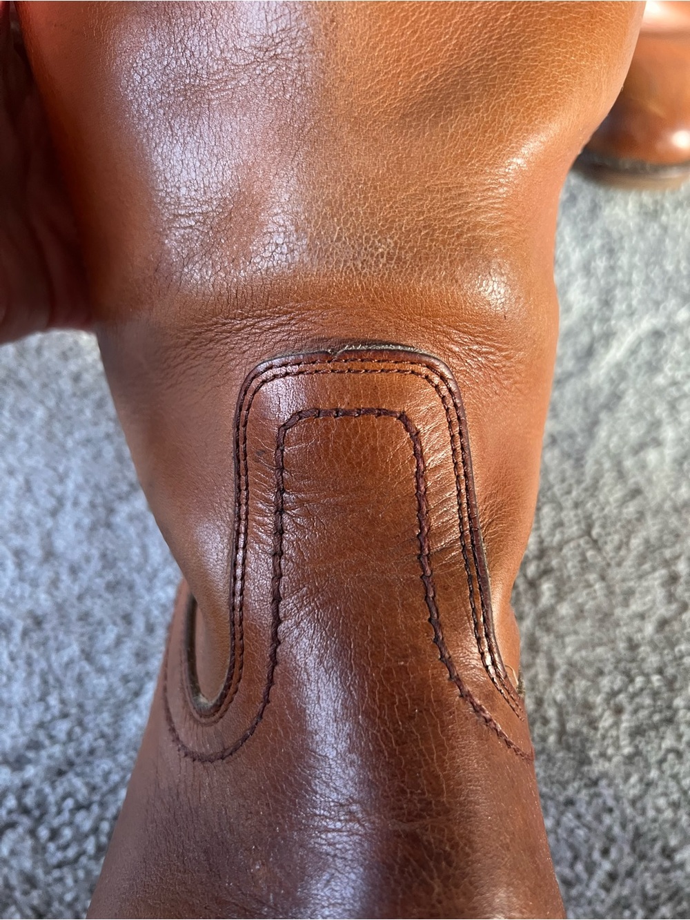 Unbranded Vintage Frye Campus Style 1970s Brown Leather Mid-Calf Boots - Picture 5 of 12